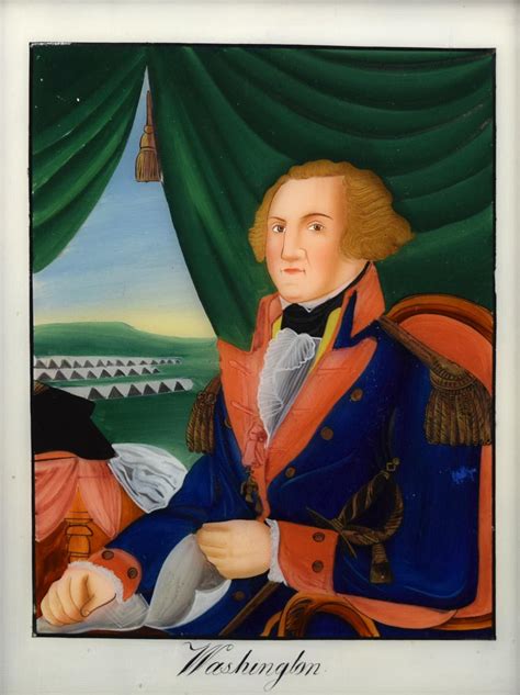 portret Jerzego Waszyngtona w togach prezydenckich