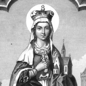 Portret św. Jadwigi Śląskiej w stroju książęcym z diademem na głowie