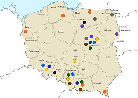 Mapa przedstawiająca mityczne miejsca zamieszkiwane przez wróżki w różnych kulturach