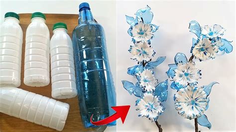 Zdjęcie procesu tworzenia dzwonków z plastikowych butelek, pokazujące różnorodne metody dekoracji.