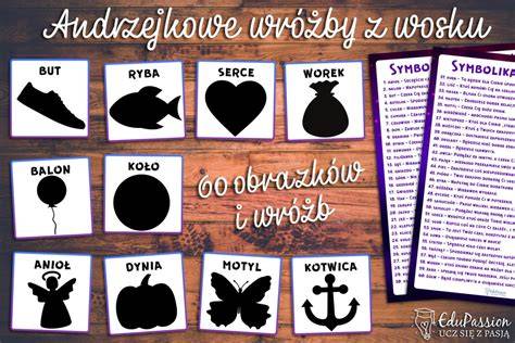 kolaż zdjęć przedstawiający różne tradycyjne wróżby andrzejkowe: lanie wosku, ustawianie butów, wróżenie z jabłka