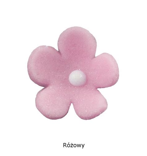 Zbliżenie na żel dekoracyjny imitujący krople rosy na płatku kwiatka z masy cukrowej.
