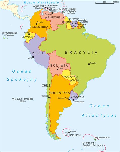 schematyczna mapa Ameryki Południowej z zaznaczonymi krajami, gdzie yerba mate jest popularna: Argentyna, Paragwaj, Urugwaj, Brazylia
