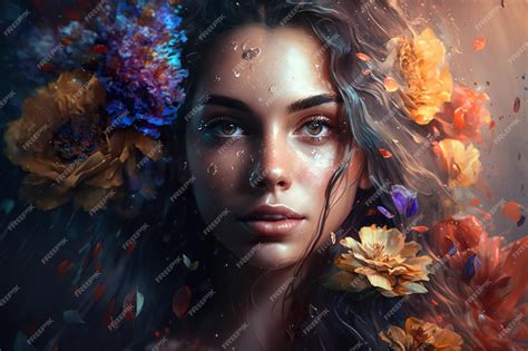 Portret kobiety i mężczyzny z kwiatami, symbolizujący różnorodność znanych osób urodzonych w czerwcu.