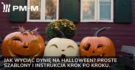 Schematyczna instrukcja krok po kroku, jak wyciąć i wydrążyć dynię na Halloween.