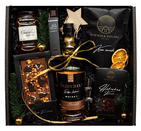 Elegancki zestaw prezentowy z whisky i akcesoriami