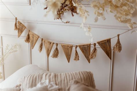 Girlanda z imieniem w stylu BOHO z chwostami