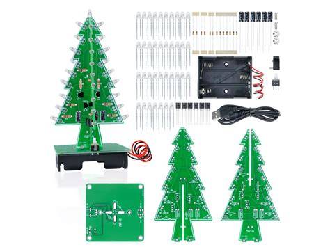 Zdjęcie zestawu DIY do samodzielnego montażu choinki LED RGB XMAS4