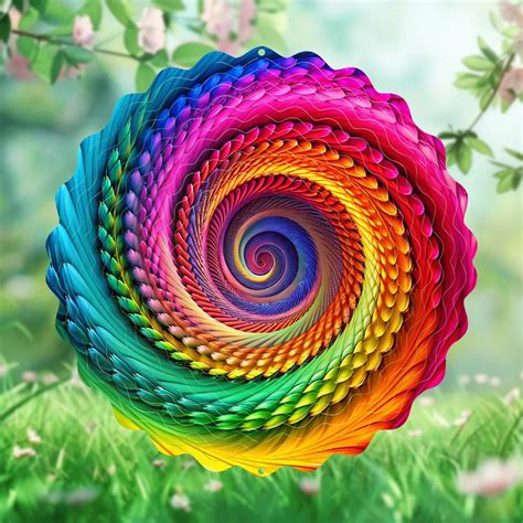 Kolorowa papierowa rozeta 3D w kształcie kwiatu.