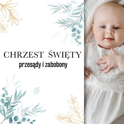 infografika przedstawiająca popularne przesądy związane z chrztem dziecka