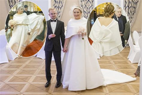 Zdjęcie sukni ślubnej Olgi Semeniuk.