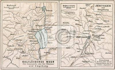 Mapa regionu Jeziora Galilejskiego z zaznaczoną lokalizacją Magdali