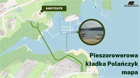 Mapa pokazująca lokalizację Werlasu nad Jeziorem Solińskim