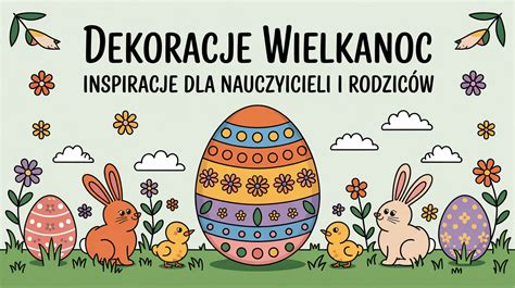 girlanda z papierowych pisanek i króliczków