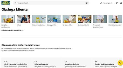 Logo IKEA z numerem telefonu obsługi klienta.