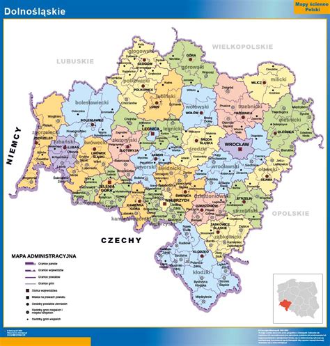 Mapa powiatu mińskiego z zaznaczonymi potencjalnymi lokalizacjami na przyjęcia