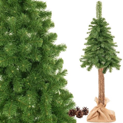 Zdjęcie choinki sztucznej na pniu 120 cm udekorowanej na święta
