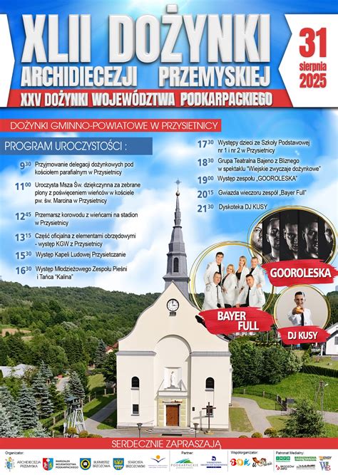 Uczestnicy XXV Dożynek Województwa Podkarpackiego w Przysietnicy