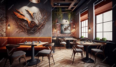 Fotografia wnętrza restauracji 