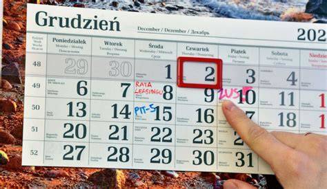Kalendarz z zaznaczonymi popularnymi terminami ślubnymi