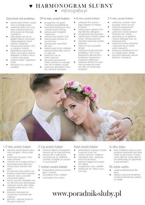Infografika przedstawiająca harmonogram przygotowań do wesela na 2 lata