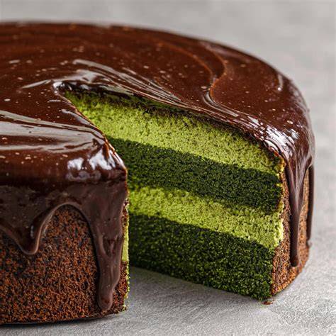 zdjęcie tortu pokrytego ganache czekoladowym