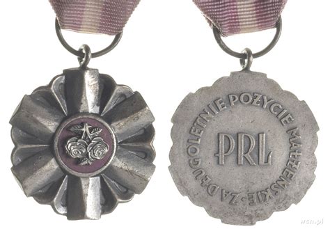 medal za długoletnie pożycie małżeńskie