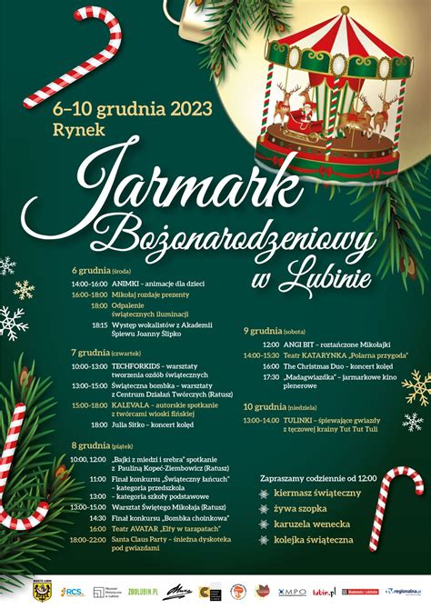 Plakat informacyjny Jarmarku Bożonarodzeniowego w Kozienicach