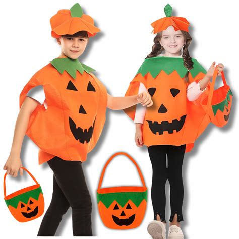 Kolaż zdjęć przedstawiających różne popularne stroje na Halloween dla dzieci i dorosłych.