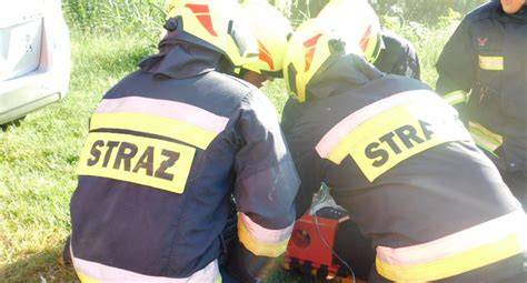 zdjęcie strażaków podczas pokazu ratownictwa