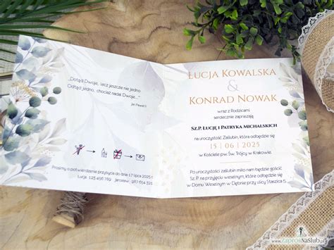 stylizowane zdjęcie zaproszenia ślubnego z elementami fuksji