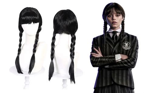 zdjęcia peruki Wednesday Adams z Rossmanna