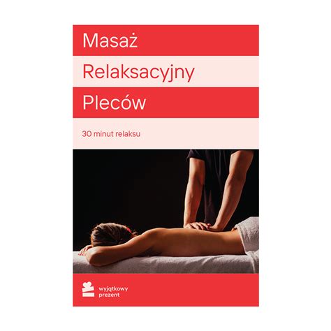 masaż relaksacyjny pleców
