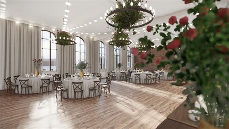 Sala bankietowa w Arche Nałęczów z parkietem i miejscami do siedzenia