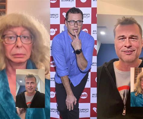 zdjęcie Michała Paszczyka w charakteryzacji na Brada Pitta
