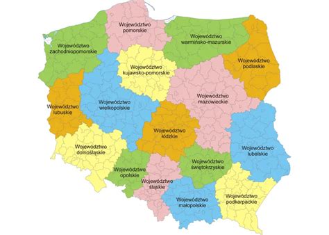 mapa województwa lubuskiego z zaznaczonymi miejscowościami, gdzie odbywają się letnie wydarzenia kulturalne