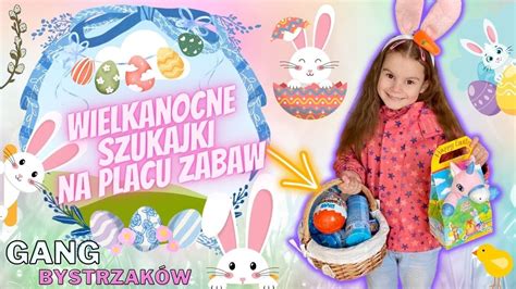 Ilustracja przedstawiająca sympatycznego zajączka wielkanocnego z koszykiem pełnym jajek i słodyczy.