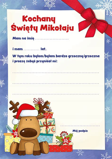 Przykład kartki bożonarodzeniowej z postacią Mikołaja, pod której brodą ukryte są życzenia.