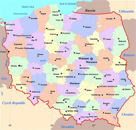 mapa Polski z zaznaczonymi miastami, w których odbywają się uroczystości upamiętniające stan wojenny