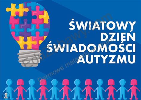 Dzieci ubrane na niebiesko z okazji Światowego Dnia Świadomości Autyzmu