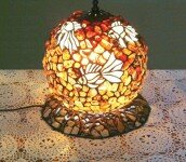 Bursztynowe Akwarium - lampa